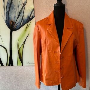 Women’s orange jacket size large